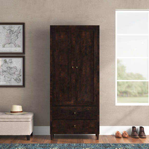 Grain Wood Furniture Shaker Solid Wood Armoire & Reviews Wayfair